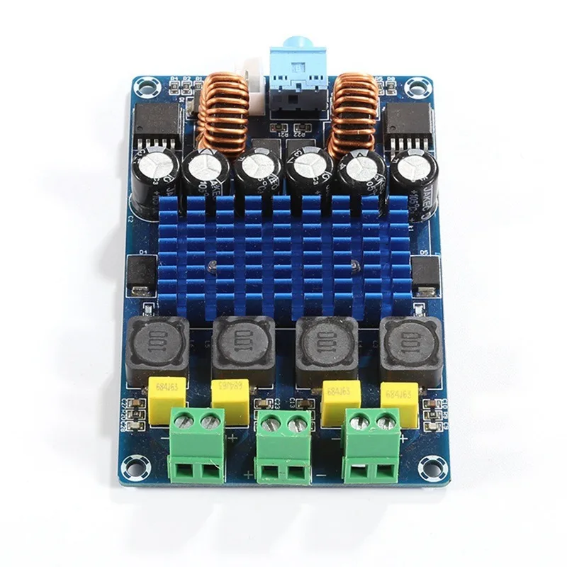XH-M642 TPA3116D2 HiFi Digital Amplifier Board Auto Boost Dual Channel 12V 100W Distortion Free Audio Module