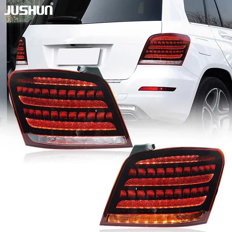 Waterproof Dynamic LED Rear Tail Lamp Compatible Mercedes Benz GLK300 2013-2015 Complete Brake Reverse Light Assembly
