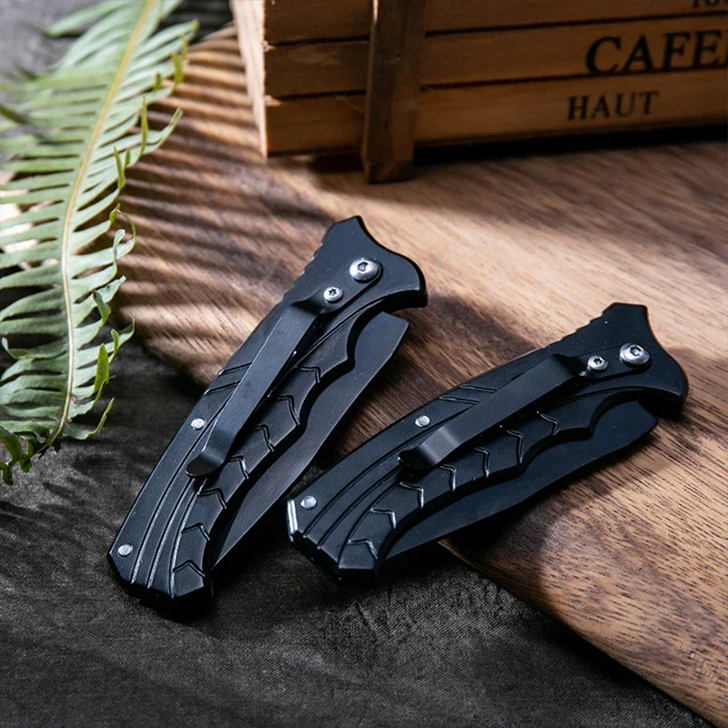 Outdoor Stainless Steel Folding Knife High Hardness Portable Camping Pocket Knife Hiking Travel Self Defense Survival Knife