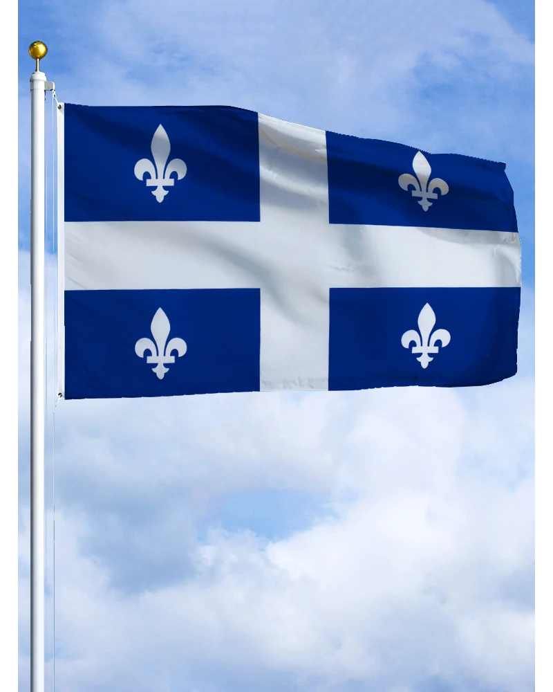 

60×90 90x150 120×180CM Quebec Emblem Flag Polyester Printed Banner Tapestry For Decor