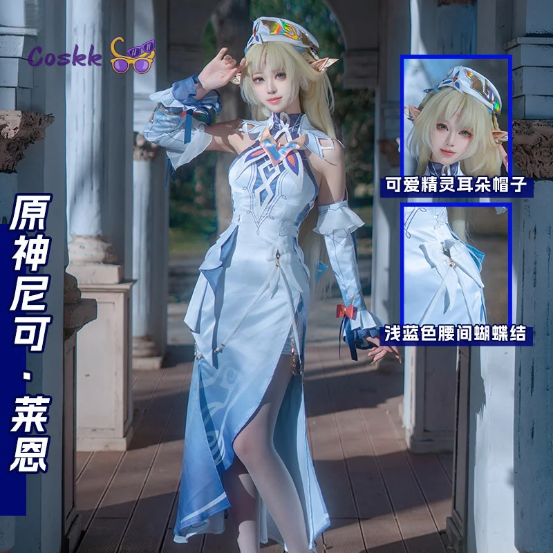 

Genshin Impact New Nicole Reeyn Cosplay Costume Cos Game Uniform Dress Masquerade Halloween Carnival Party Women Clothes