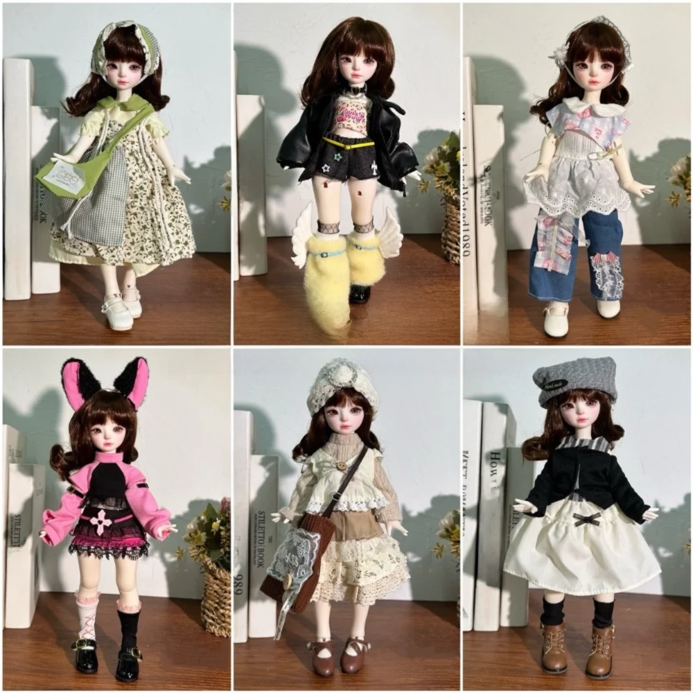 11.8 Inch 30cm Doll Clothes 6 Points Joint 30cm Size Doll Clothing Set (Only Clothes, NO Dolls, NO Shoes) Princess Skirt