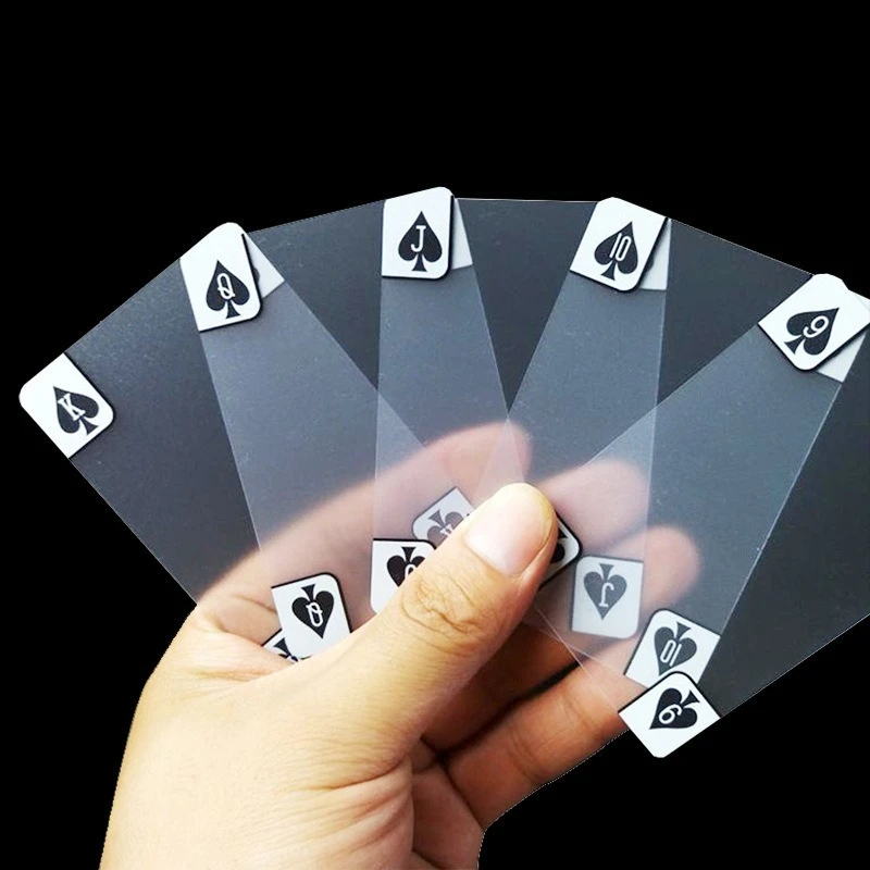 

Poker Transparent PVC Plastic Matte Playing Card Poker White PVC