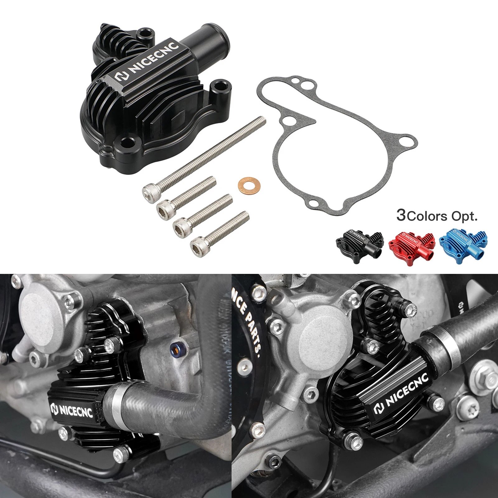 nicecnc-ヤマハ-yfz450r-2009-2022-ウォーターポンプカバーガードプロテクターヤマハ-yfz450rse-yfz450x-熱放散-atv-部品