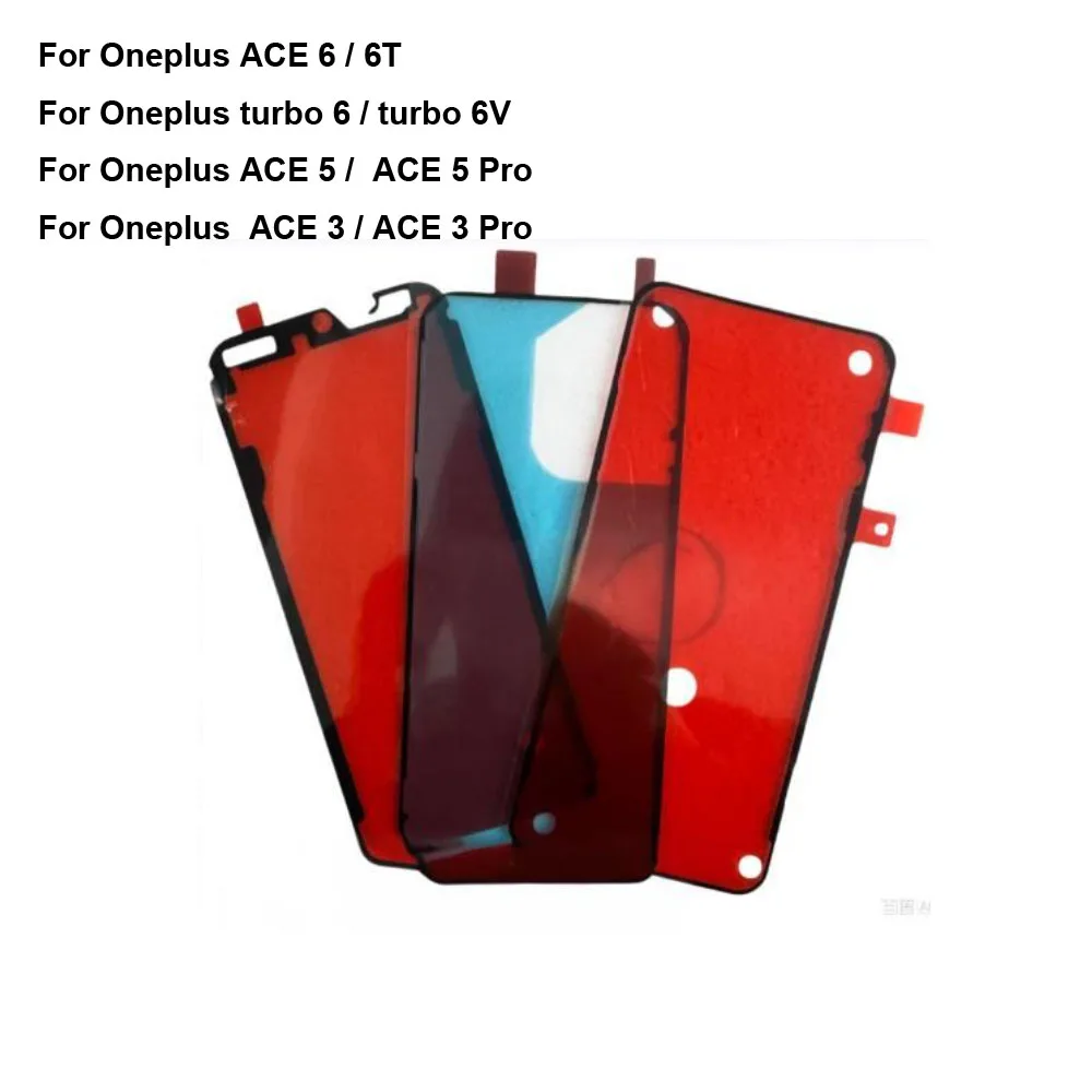 Двусторонняя клейкая лента 3M для OnePlus ACE 3, 5, 6, 6T, задней крышки, стикера, рамки LCD-экрана, передней рамки, турбо 6, 6 Pro