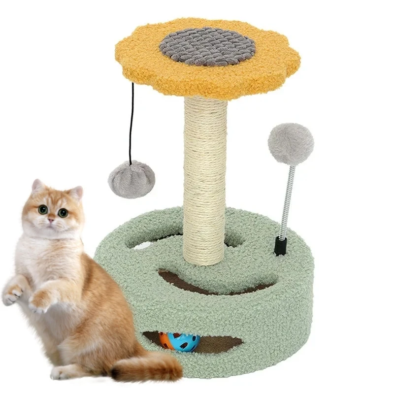 

Factory Direct Supply OEM & ODM Multifunctional Pet Toy Plush Animal Tower Houses sratcher Climbing Pet Cat Tree