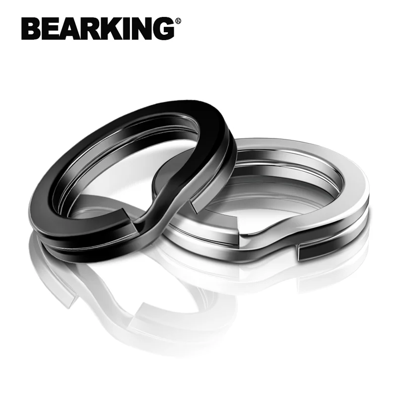 BEARKING-Fishing Connector with Split Ring, Fish Hooks, Hot Model lure, Black and White Color, Classic and New Arrival, 100PCs