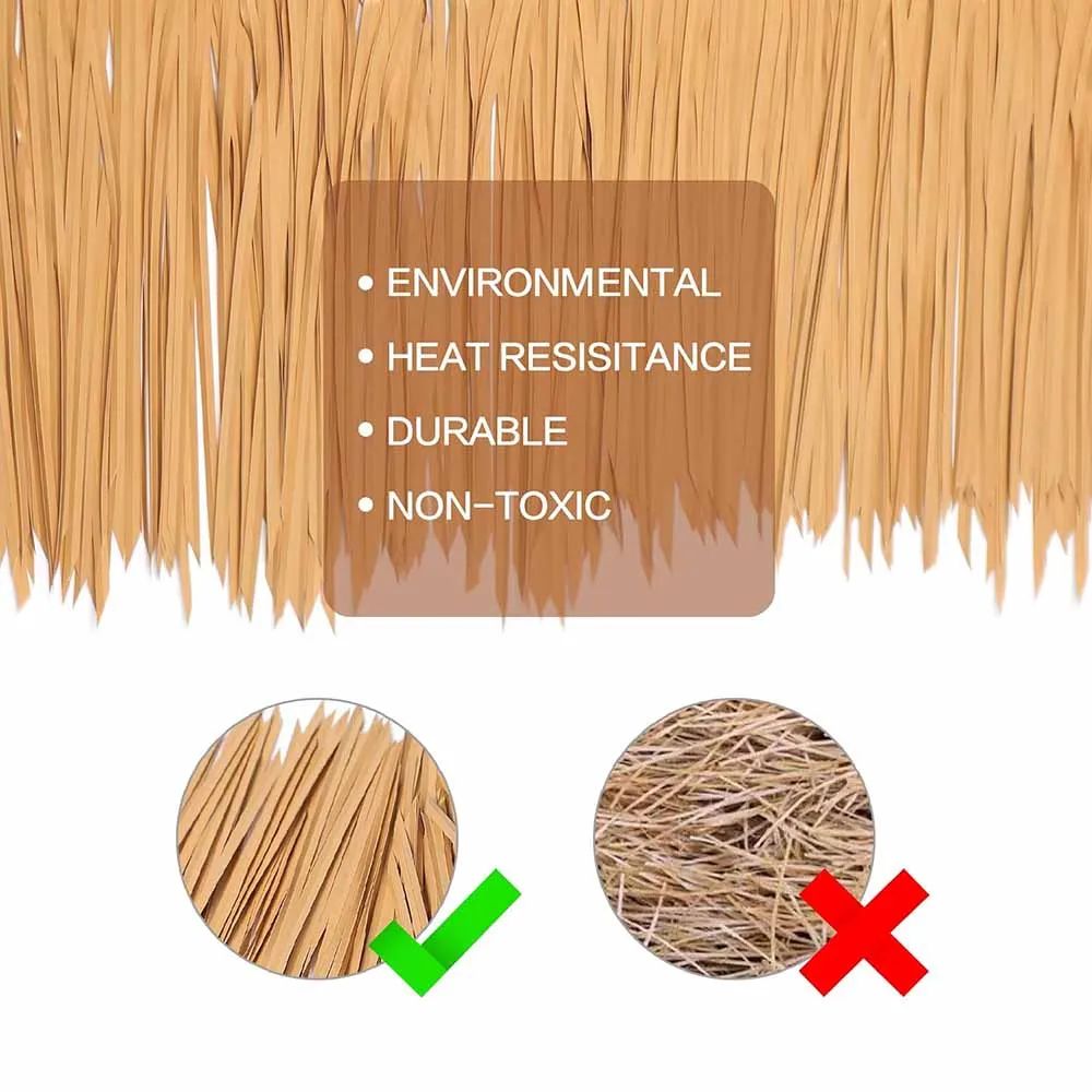 Simulated thatch new style thatch roof thatch long straw roof pavilion grass plastic thatch house