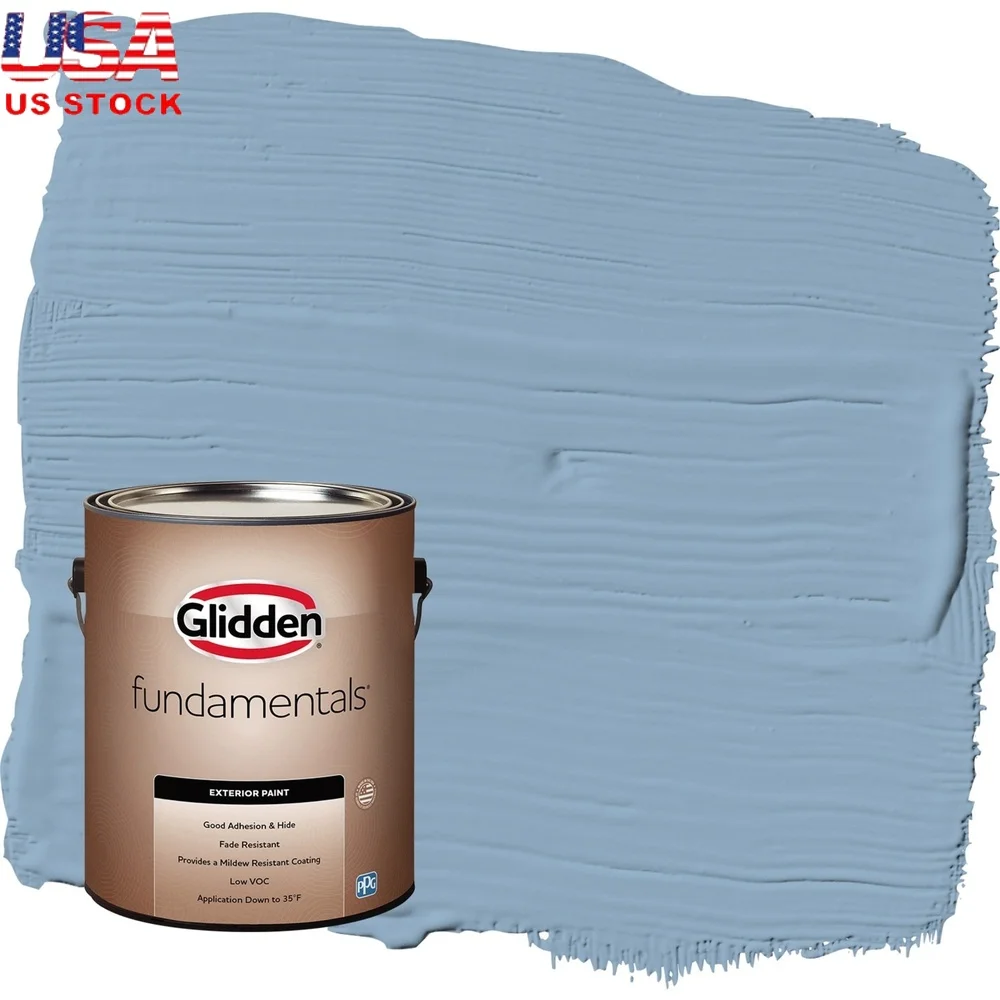 

Внешняя краска, деревянный кирпич, бетон, металл, винил, низкий запах, быстросохнущий, устойчивый к плесени, покрытие 1 галлон, 400 кв. футов