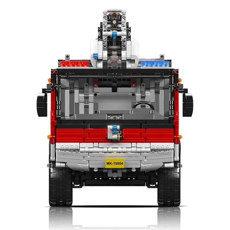 MOULDKING 6653 шт. пневматический спасательный автомобиль в аэропорту, строительные блоки, электрический MOC с дистанционным управлением, техническая сборка, игрушки, автомобиль 19004