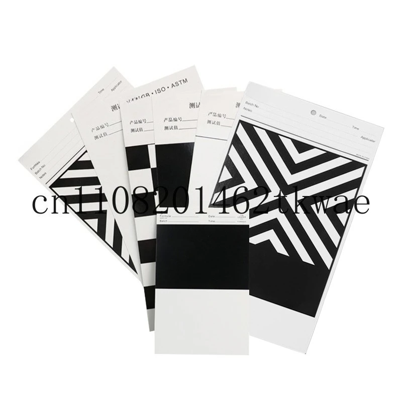 Measurement of hiding power Cardboard Black and white paper reflectivity test, black and white twill