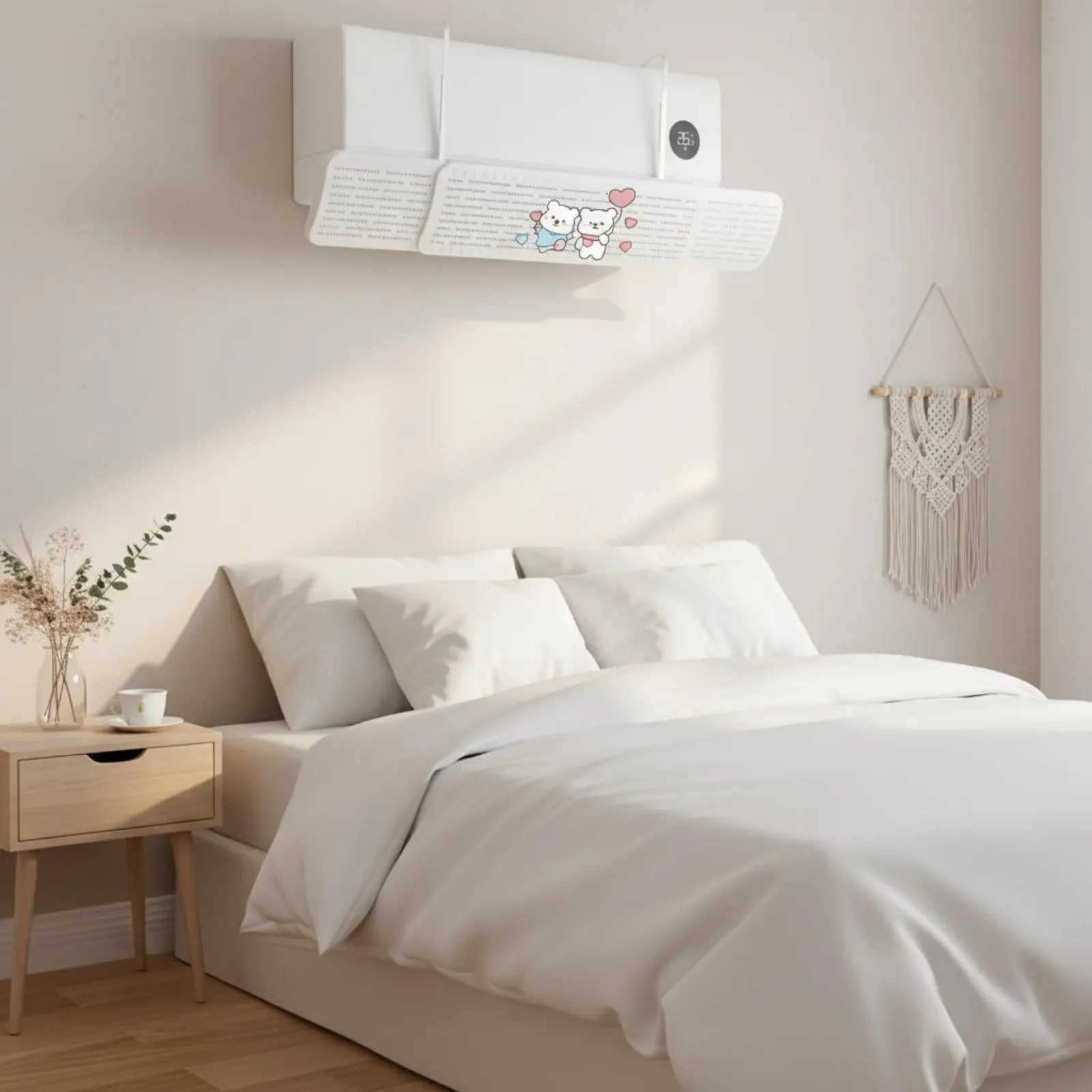 

Retractable Cooling Unit Vent Cover Installation-No-Cost Wall Cooling Unit Wind Deflector Adjustable Air Deflector for Bedroom