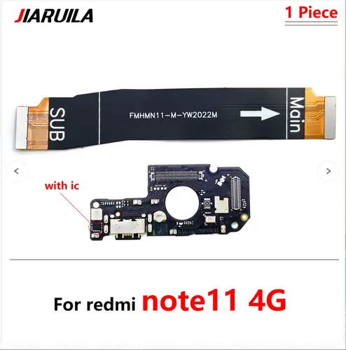 For Xiaomi Redmi Note 7 8 8T 9 9S 10 10S 12 Pro 4G 5G Dock Connector Micro USB Charger Charging Port Mainboard Main Flex Cable - Image 5