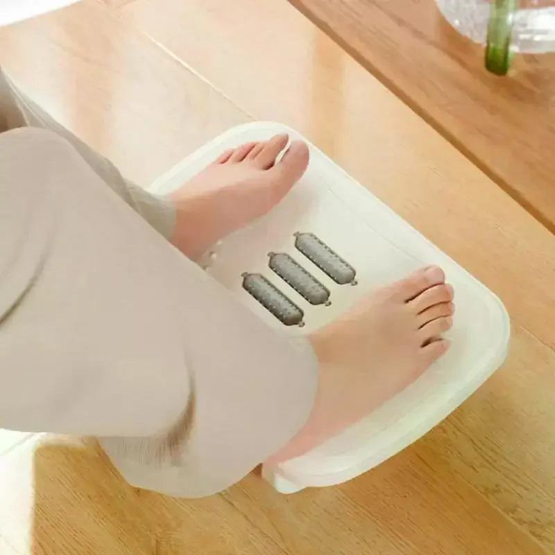 Portability Foot Rest Under Desk Footrest Ergonomic Foot Stool With Massage Rollers Foot Rest For Home Office Work Fast Ship