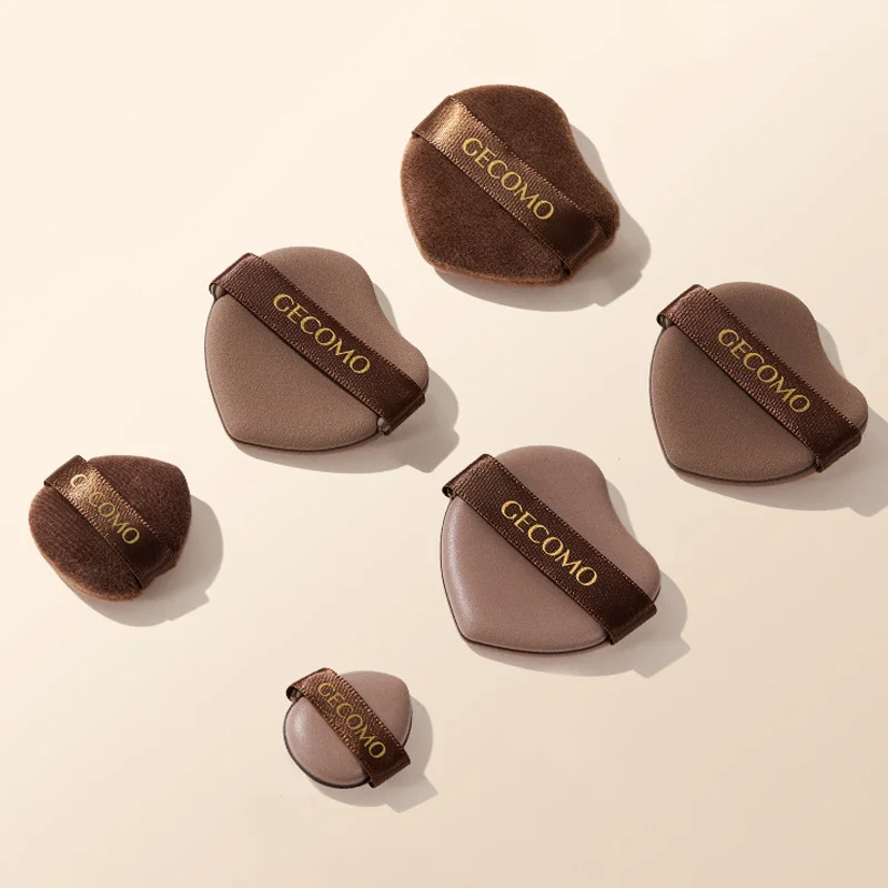 6 قطعة ماكياج إسفنجة تجميل الأساس فضفاض مسحوق أحمر الخدود مزج نفث السلس الجاف الرطب استخدام أداة قضيب التجميل بالجملة