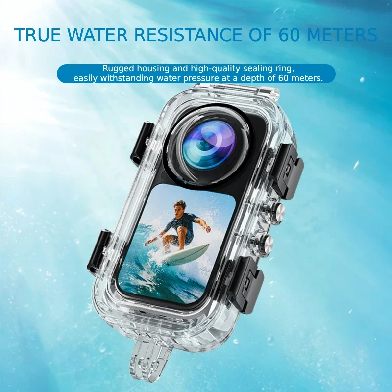 Für Insta360 X6 Wasserdichte Unsichtbare Schutzhülle Bis Zu 60m Unterwasser-Actionkamera-Schutz Tauchgehäuse – Detail 4