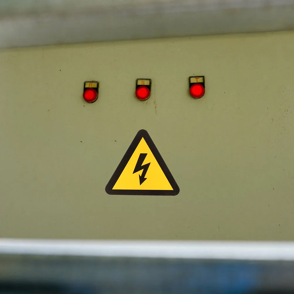 

25Pcs High Voltage Warning Stickers Electric Shock Caution Labels Decals Safety Labels