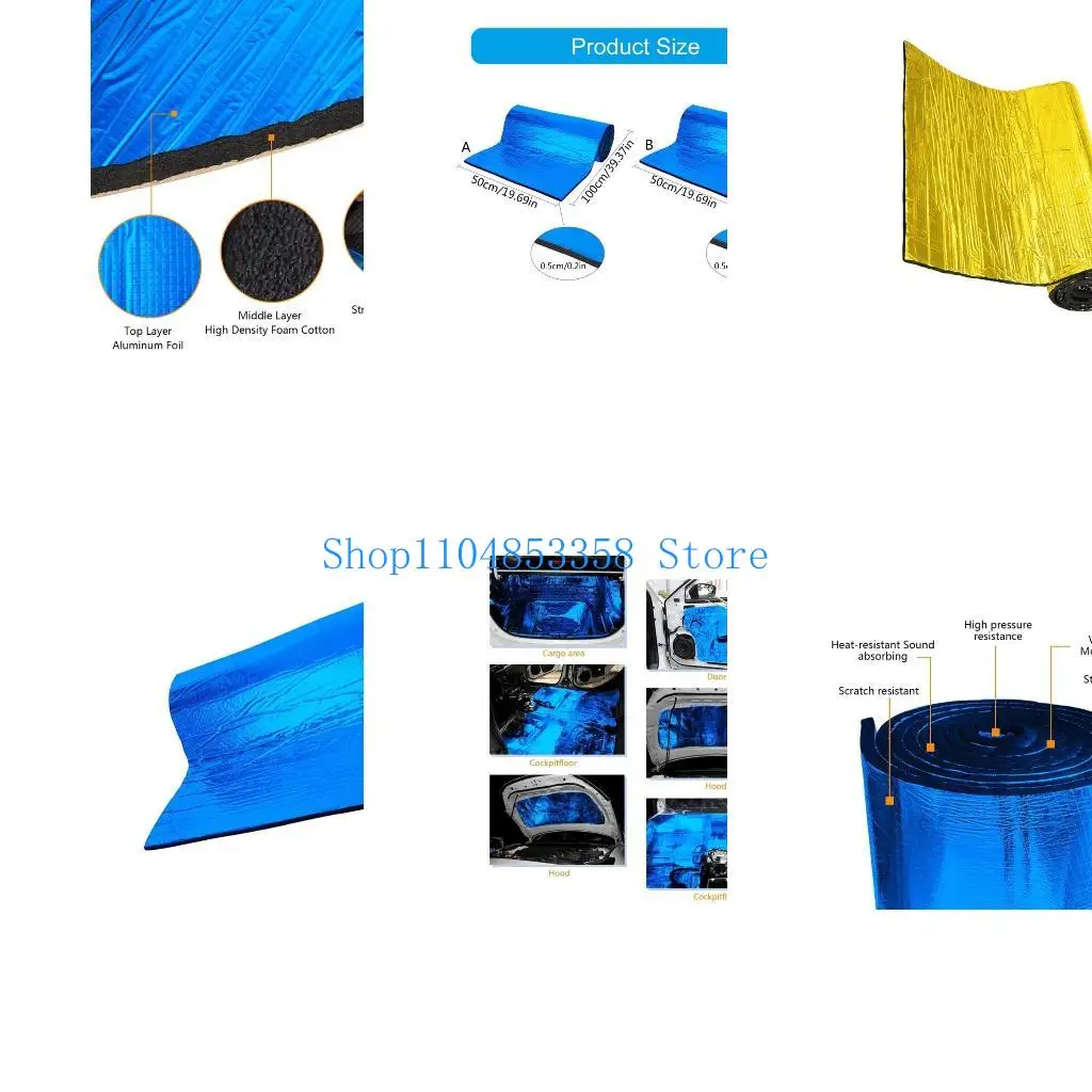 

652F толщиной 5 мм автомобиль звук удирает коврик.