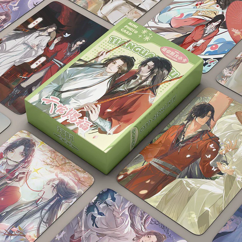 50 Pcs/Set Heaven Official's Blessing Mini Photo Cards TGCF Xie Lian & Hua Cheng Characters Collectible Lomo Cards