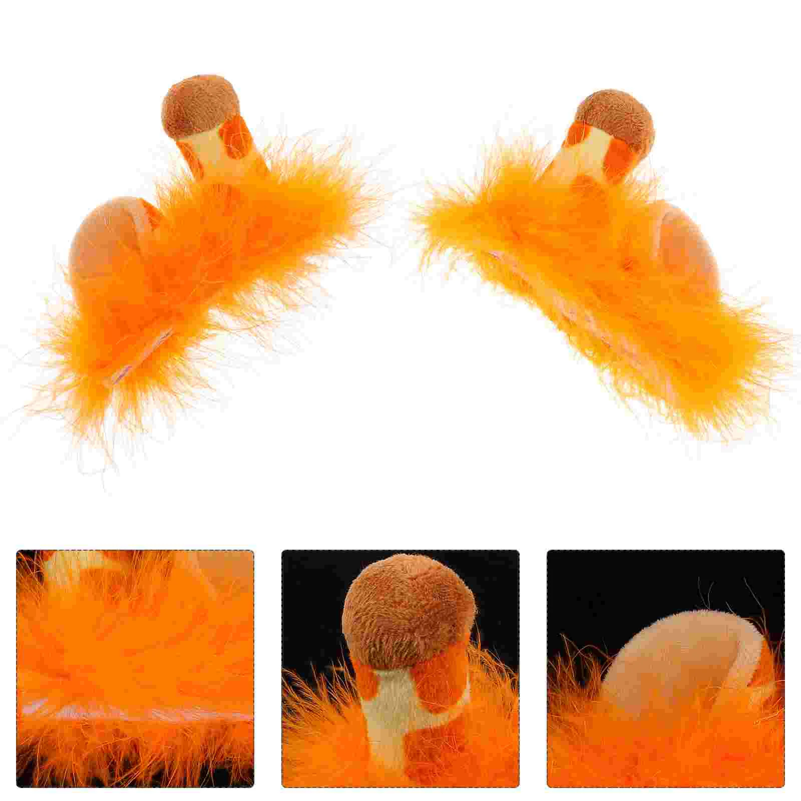 

2 Pcs Ear Decoration Women Ornaments Motorcycle Decors Ski Accessories Cartoon Helmets Motorbike