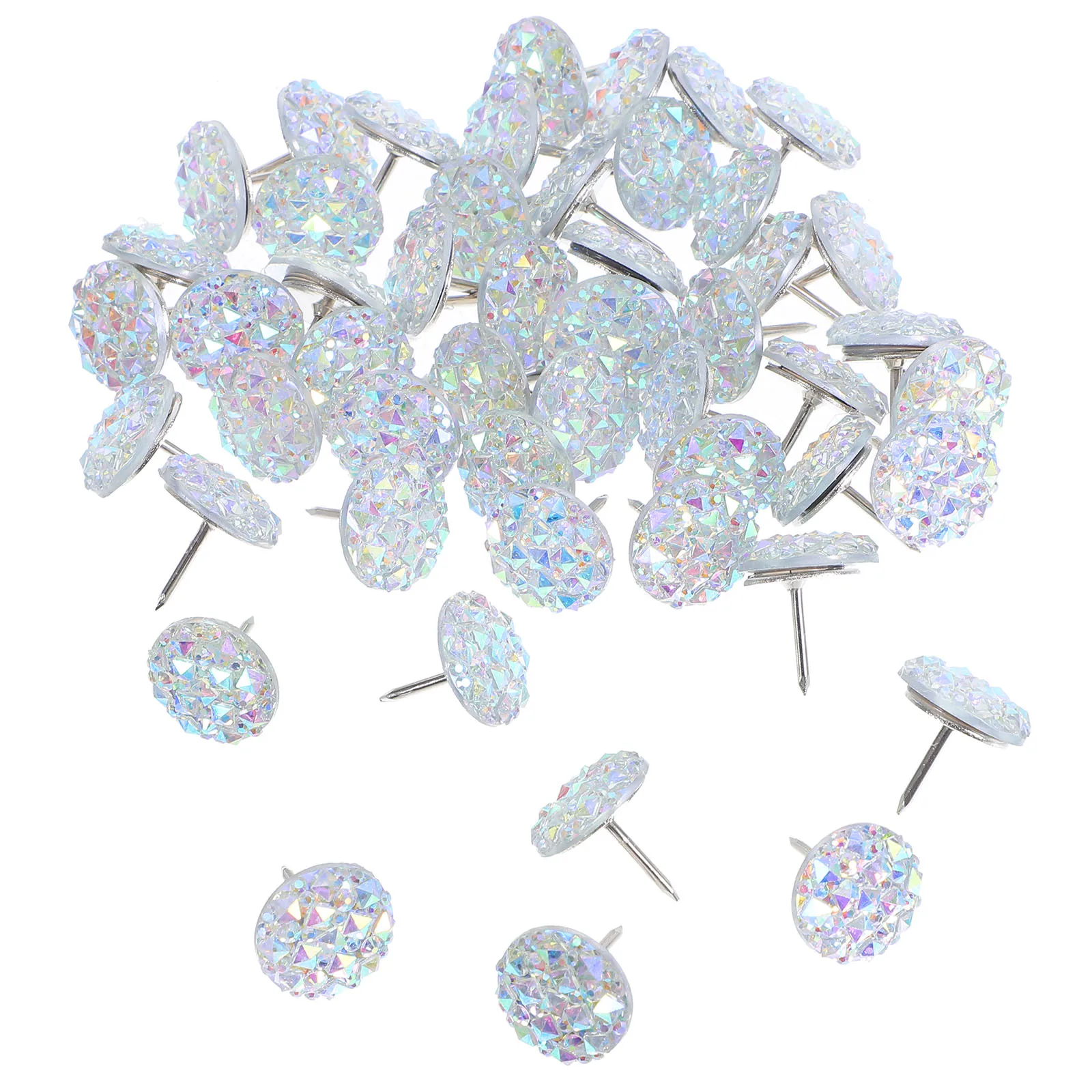 

Imitation Diamond Resin Decor Office Accessories for Women Desk Thumbtack