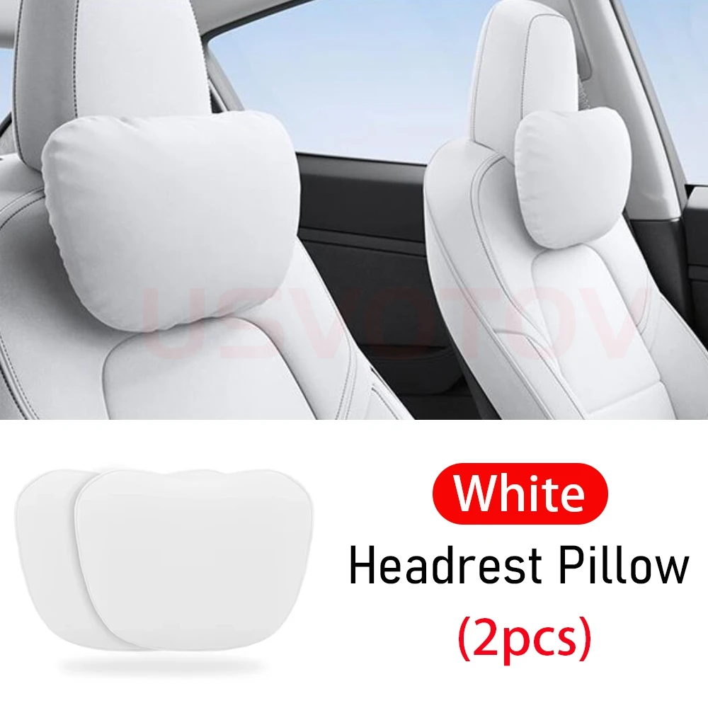 Variant: 2pcs White Headrest