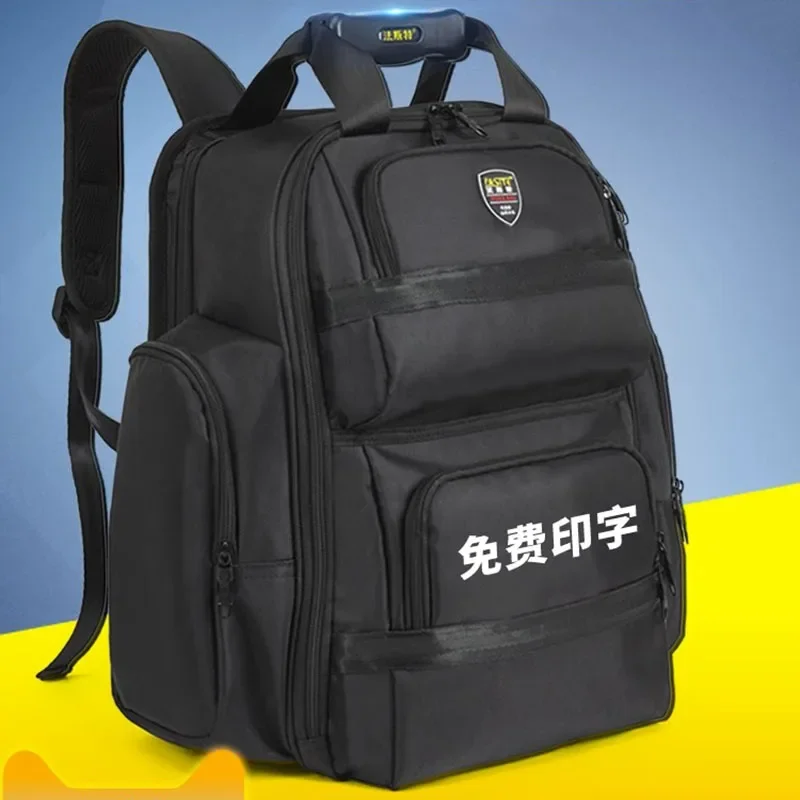 Canvas Tools Backpack Electrician Large Capacity Multi-functional Hardware Tools Storage Thickening Maintenance Special Bag