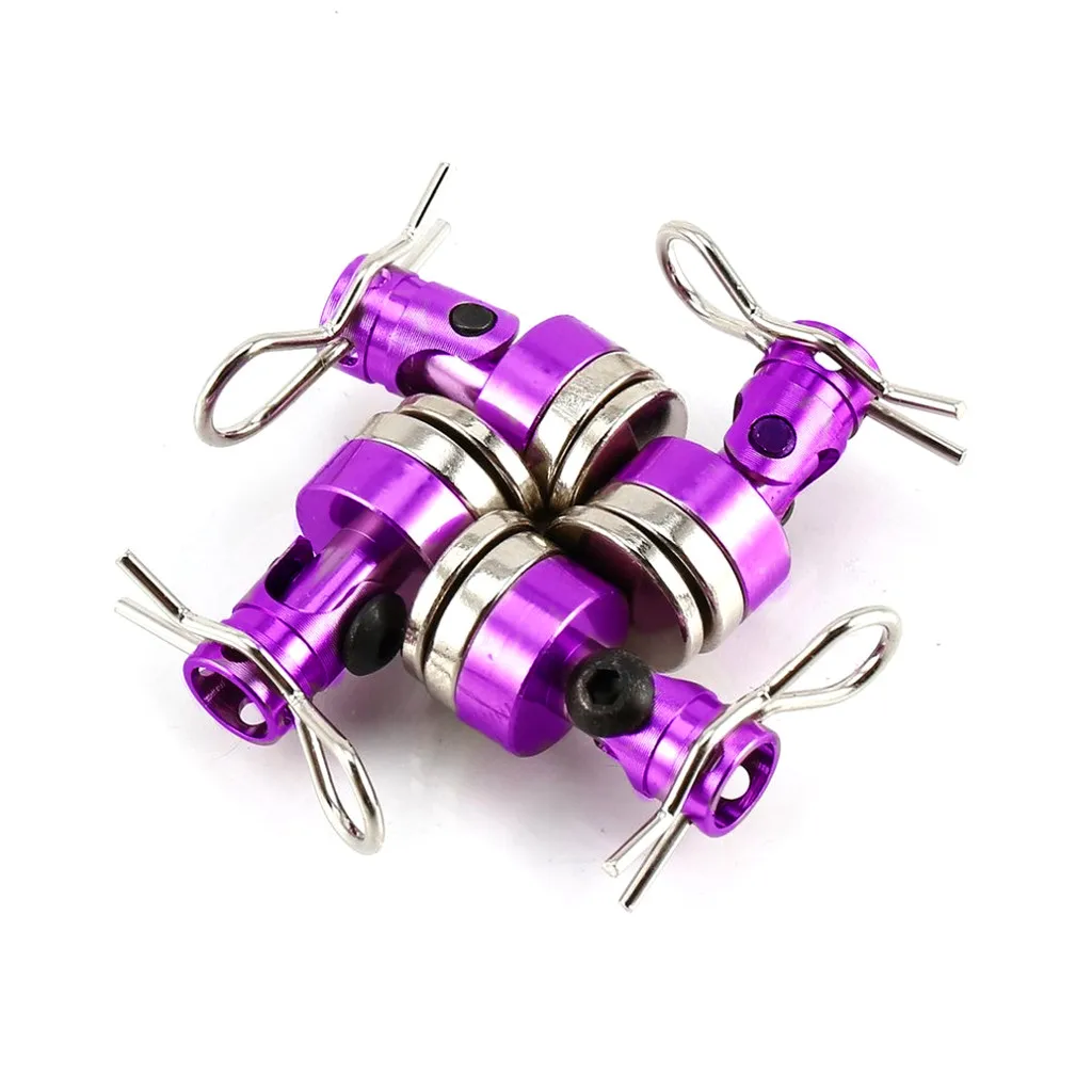 4 Stuks Rc Auto Metalen Sterke Magneet Body Shell Kolom Post Voor 1:12 1:10 Traxxas Hsp Tamiya Axiale SCX10 body Mount Clips