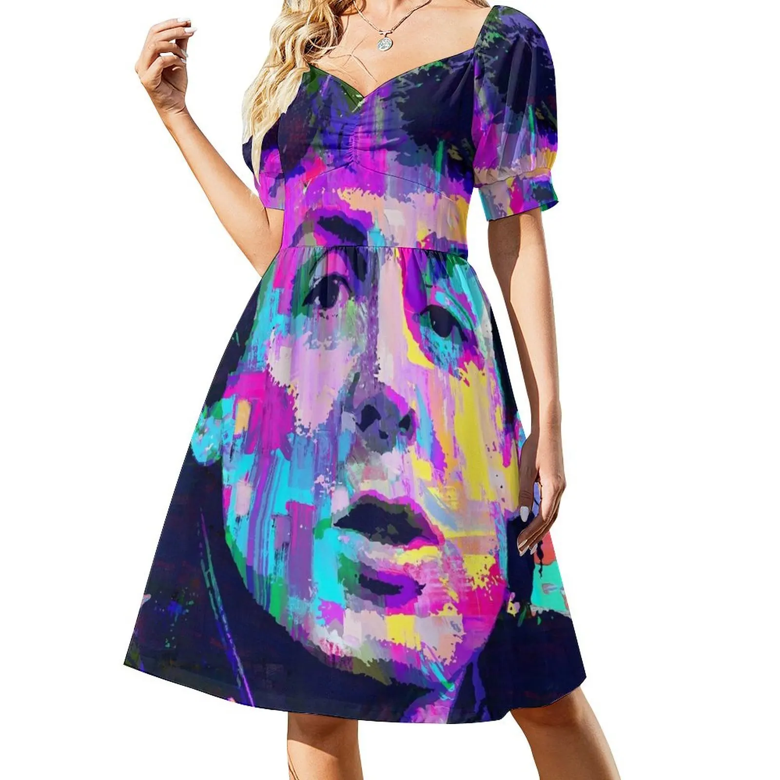 

McCartney Pop Art Short-Sleeved Dress women's fashion dresses dresses for women