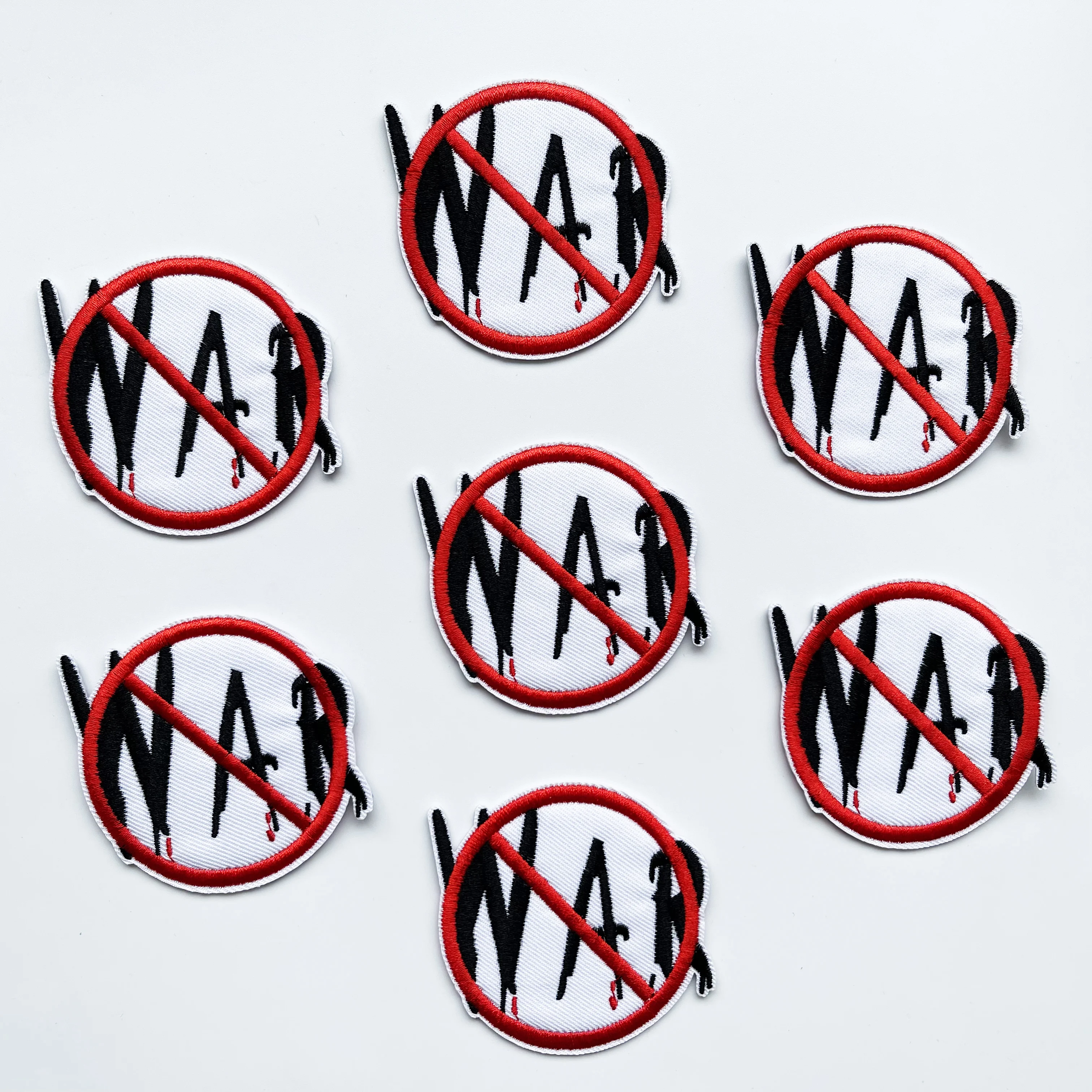 

Trendy Punk Patches For Clothing Thermoadhesive Embroidered On Clothes Badge T-shirt patch Applique Jacket Ironing Sew Stickers