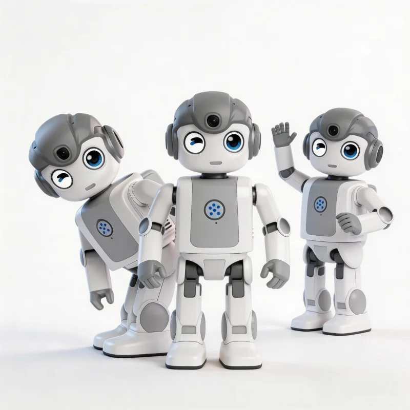 AI Education Robot Plastic Material Children's Companion Humanoid Educational Toy Picture Book Reading