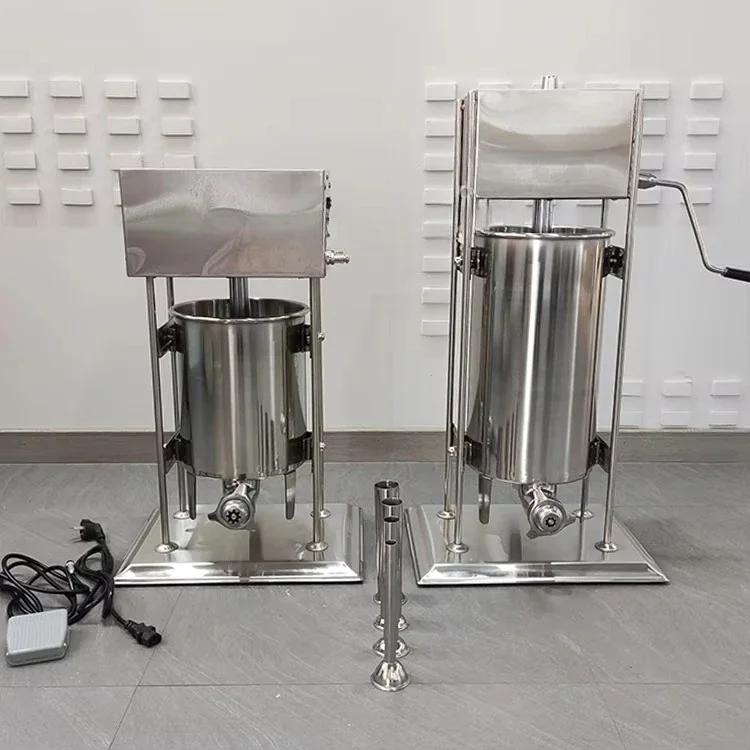 Commercial handmade meat sausage filling machine, sausage filling meat processing machinery