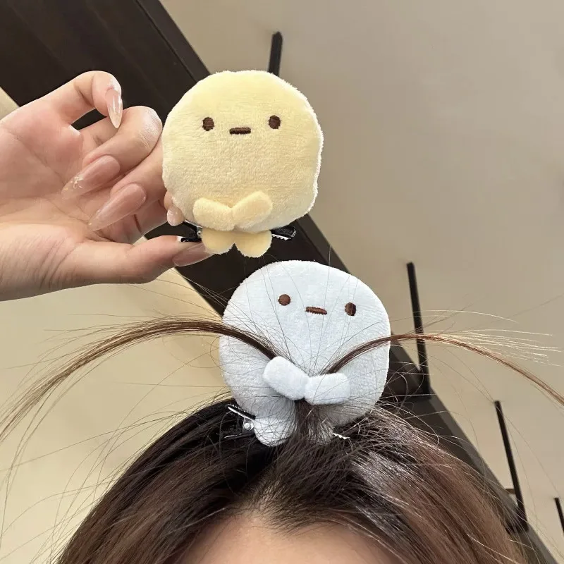 1Pc Kawaii Japanese Style Plush Hair Clips for Women Cute Cartoon Chubby Duck Clip Doll Barrette Hair Accessories For Teen Girls