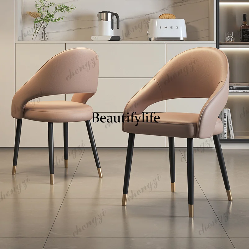 Italian Luxury Dining Chairs Minimalist Modern Vintage Trendy Dining Chairs Lazy European Sillas Para Sala De Estar Furniture