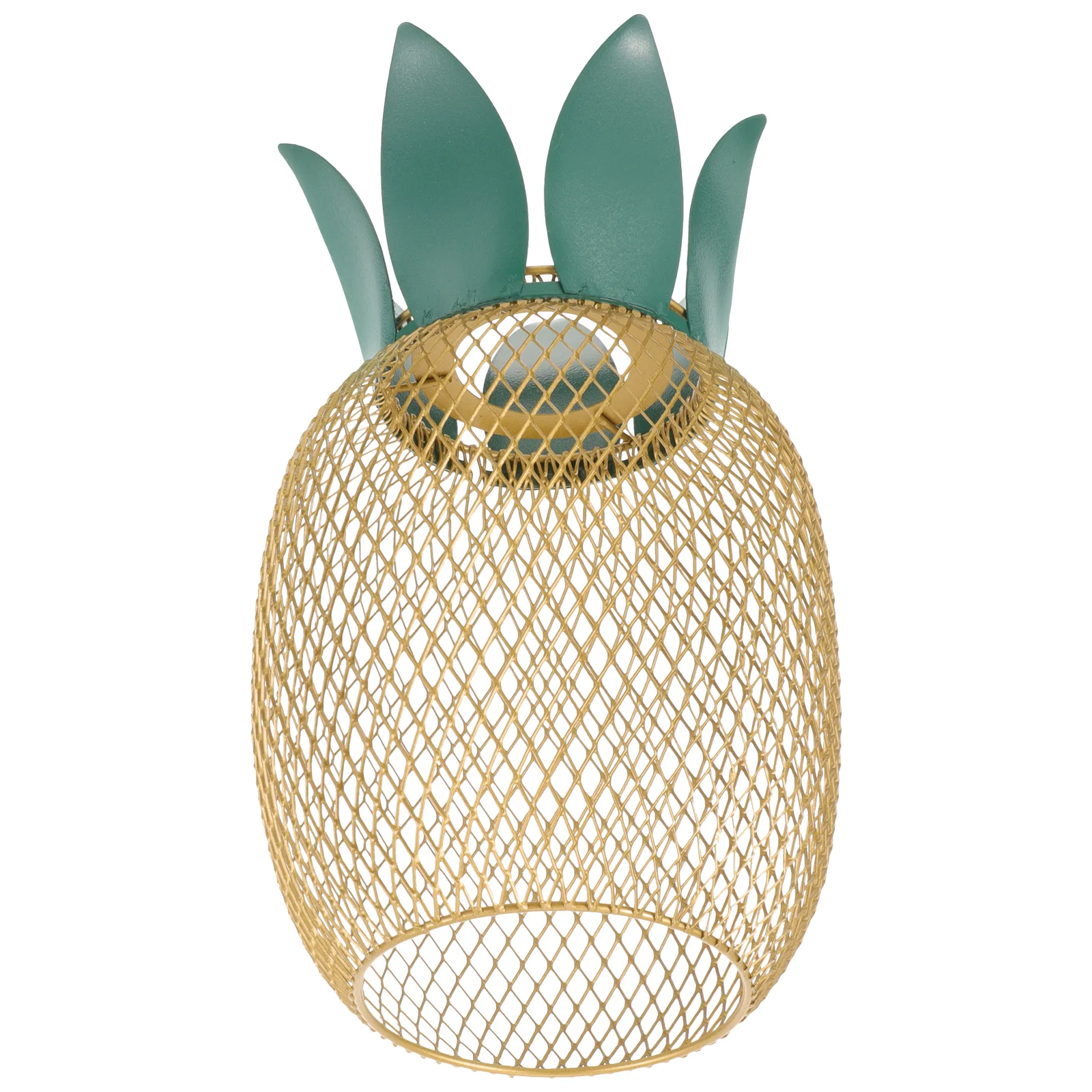 

Pineapple Chandelier Ceiling Light Metal Lamp Shade Cover Hollow Bulb Cage Guard for Home Hotel Restaurant Decorative