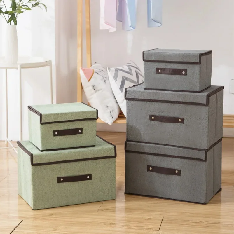 

1set Clothing Storage and Organization Sundries Organizer for Underwear Dustproof Non-woven Multi-function Foldable Box Home