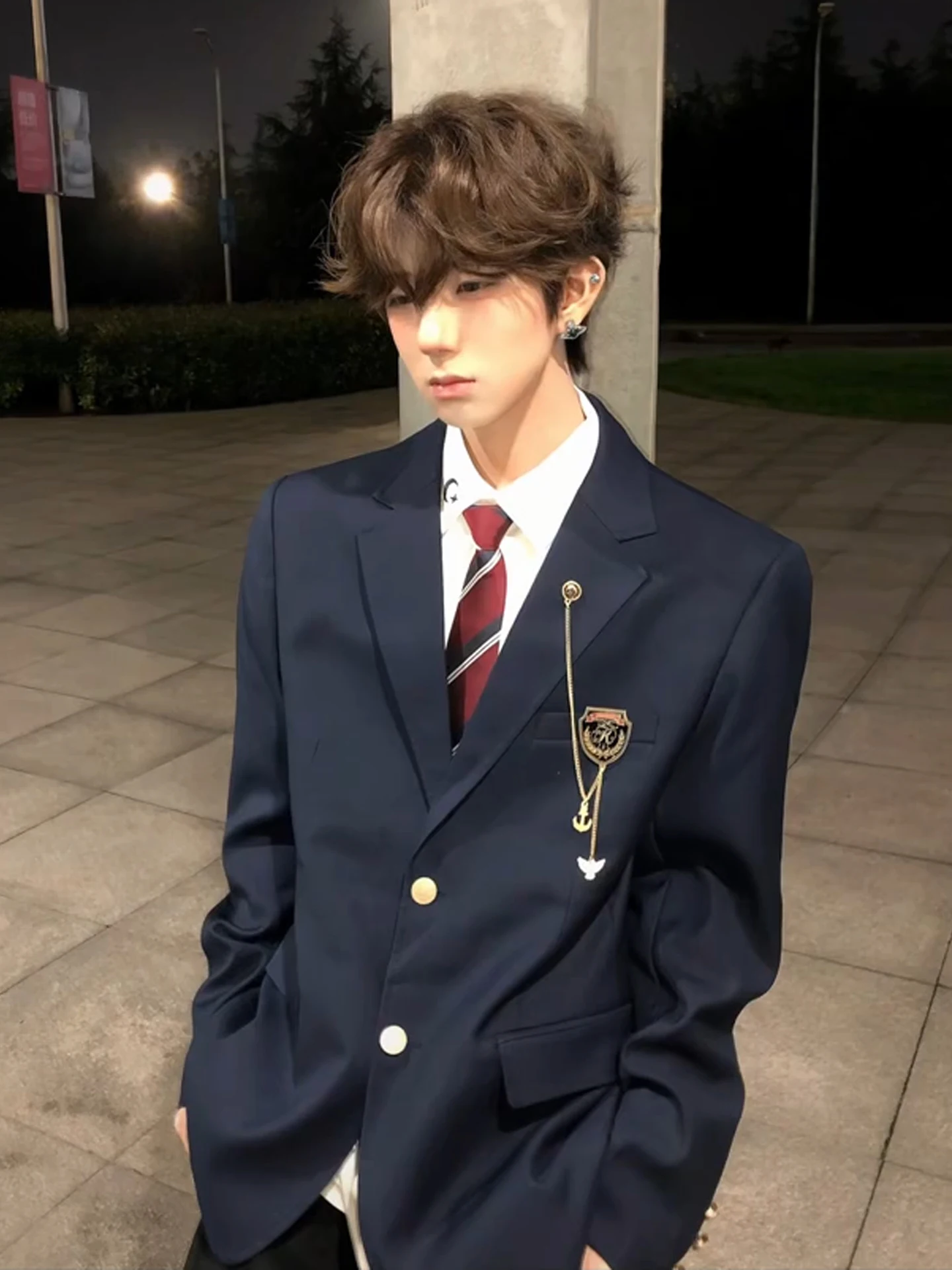 

Молодежный весенний модный комплект костюма для мальчиков Ivy League Preppy Sle, японское пальто для взрослых, церемониальное пальто JK, повседневная одежда