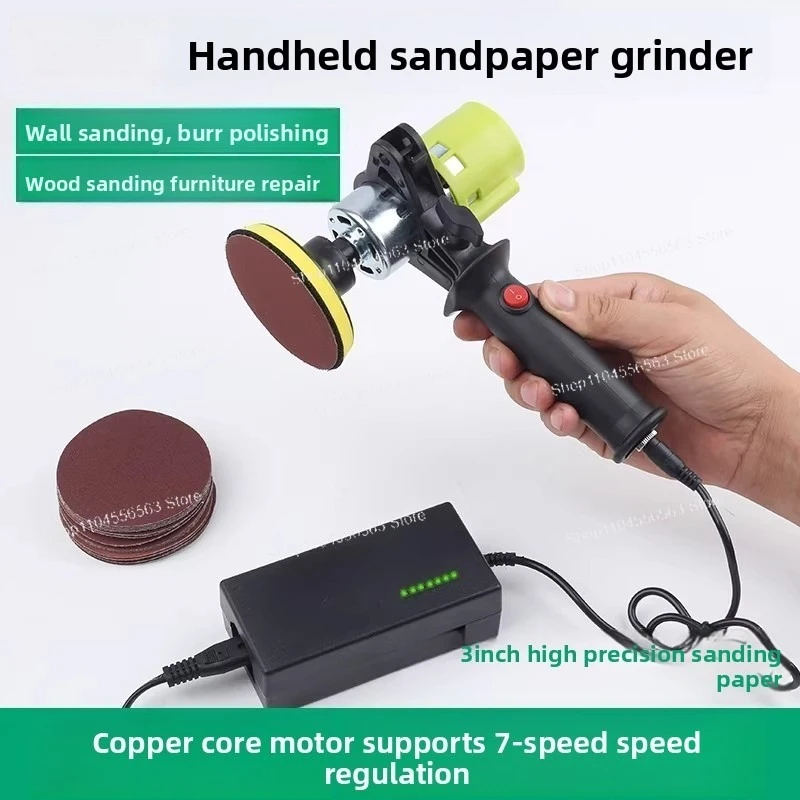 

Электрическая шлифовальная машина 2/3 дюйма с присоской – ручная шлифовальная машина для гипсокартона для высокоскоростной полировки, шлифовки и зачистки стен