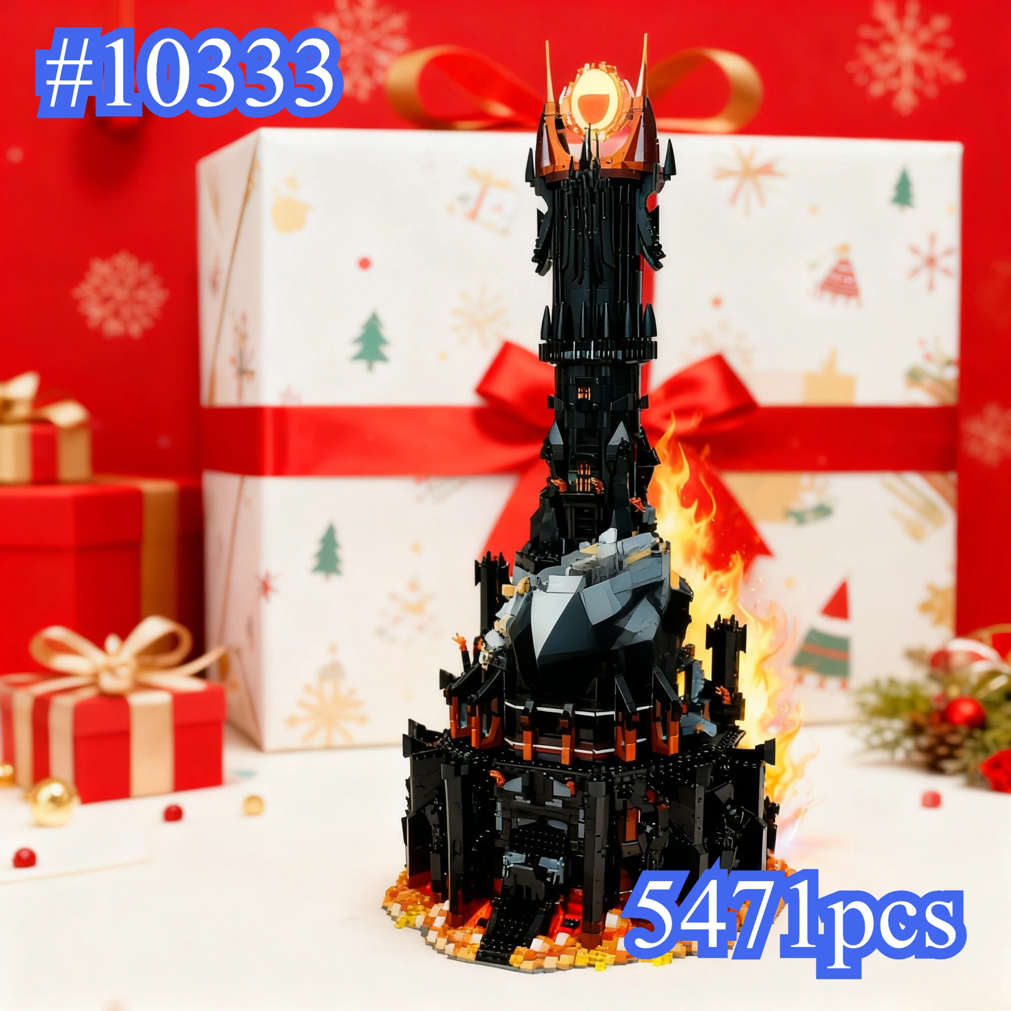 Dark Tower Fortress 10333 Conjuntos de blocos de construção compatíveis com partículas Legoed adequadas para presentes de Natal 5471pcs