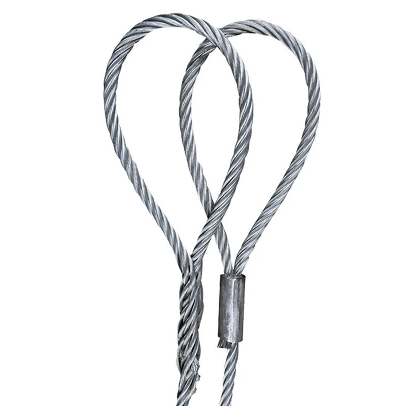 High Tensile Wire Rope Lifting Sling 7.7mm Splice/indenter Wire Rope Lifting Sling For Lifting