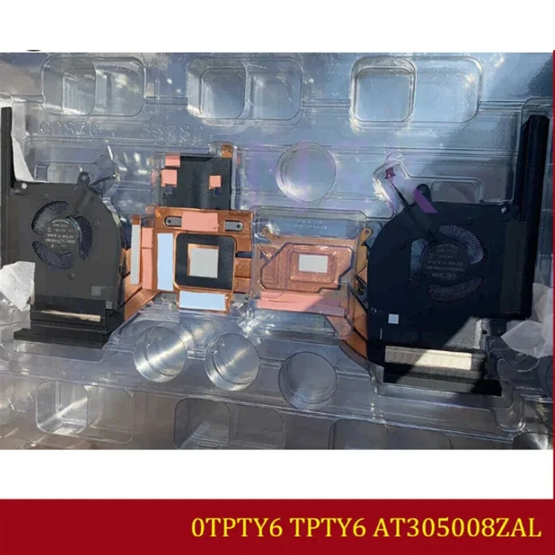 

Original 0TPTY6 TPTY6 AT305008ZAL FOR DELL Alienware X17 R1 Black CPU Graphics Heatsink Fan 100% Test Ok