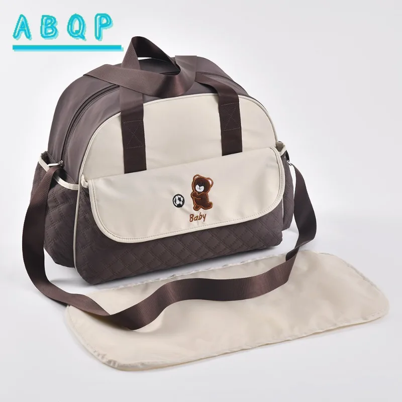 Diaper Bag Handbag Embroidered Large Capacity 2-piece Set Baby Diaper Bag Handbag Multifunctional Baby Products Storage Bag