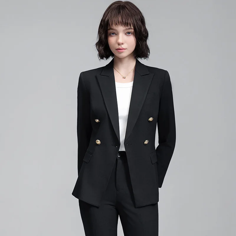 Professional Suit for Women, Autumn and Winter New Style, College Student Interview Formal Wear, High-End Manager Commuting Blaz