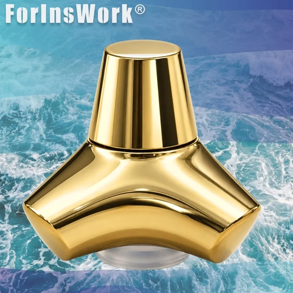 Flowstate Studio Brass Wavebreaker Haptic Spinner Office Desk Gadgets Stress Relief Toy