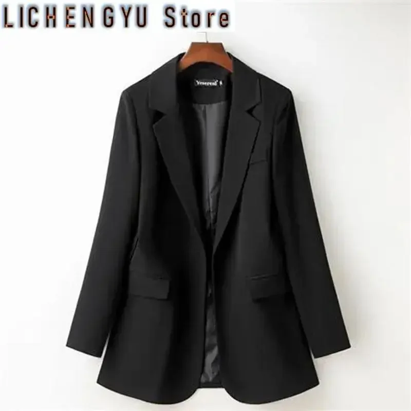 

New Spring Autumn Women Blazer Jacket Solid Slim Female Suit Korean Woman Loose Outwear Tops Long-Sleeved Ladies Short Suit