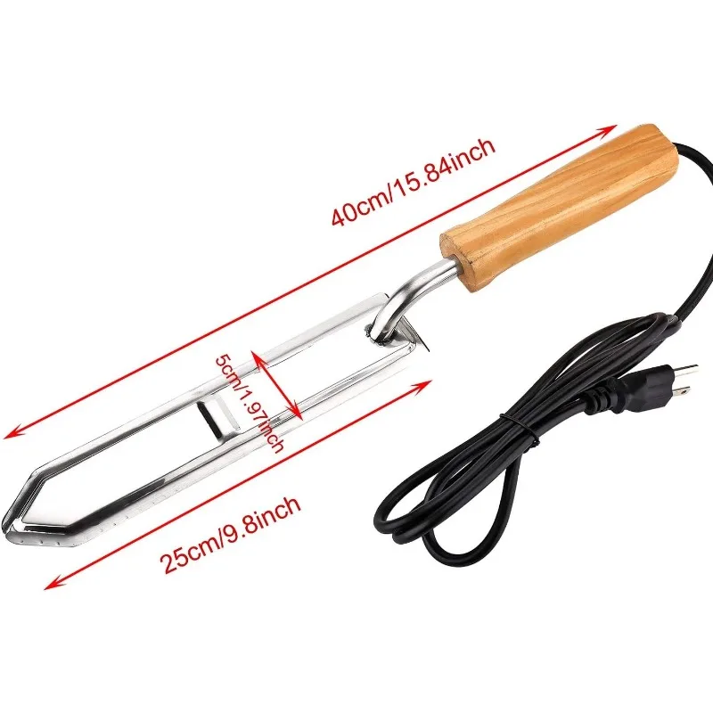 

Электрический нож для расчесывания пчеловодства из нержавеющей стали для пчеловодства, хранитель пчел, скребок для меда, воска, резак для расчесывания меда, инструмент