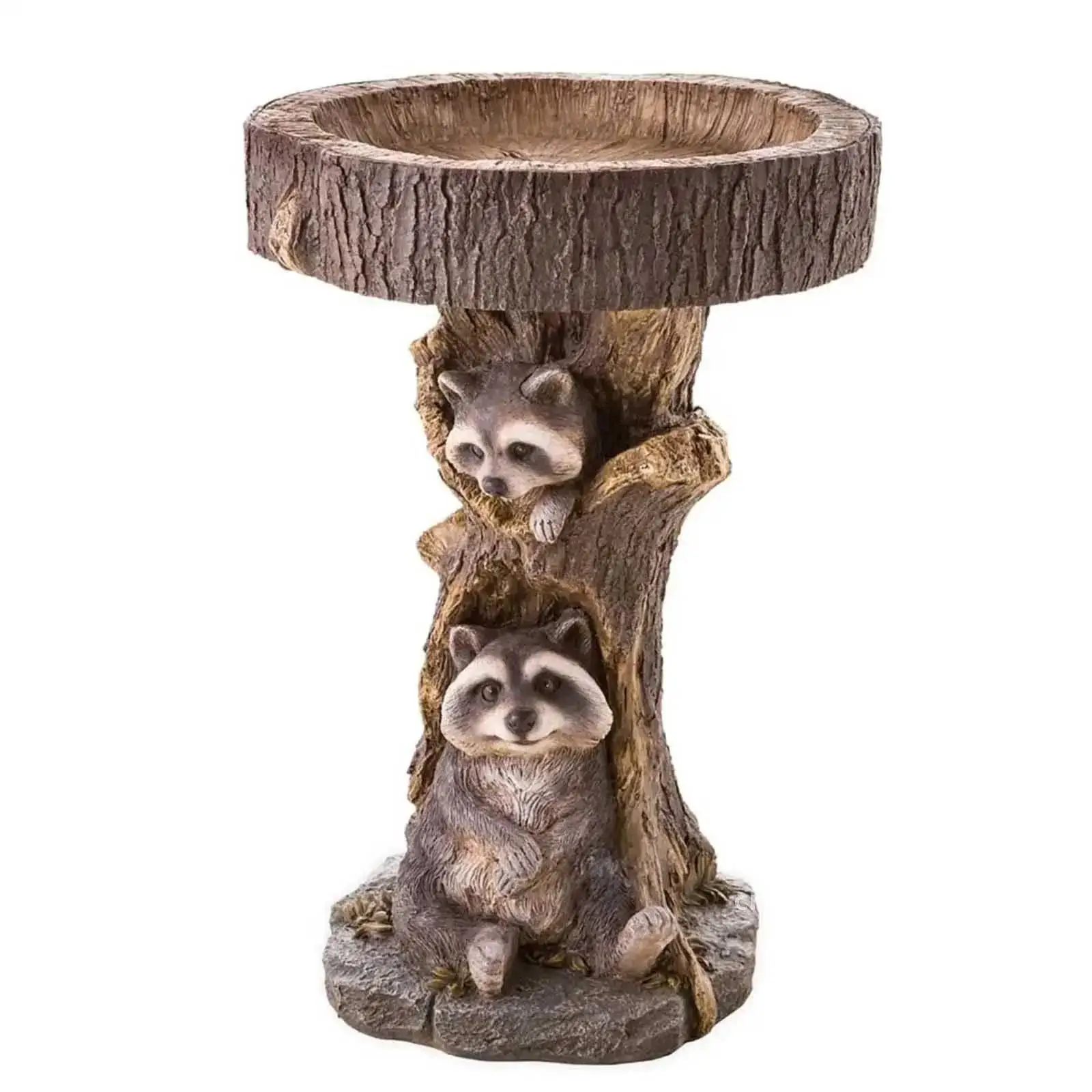 

Garden Decoration Outdoor Birds Birdbath Polyresin Antique Garden Bird Decor water Fountain Yard Bath Garden Home For Resin