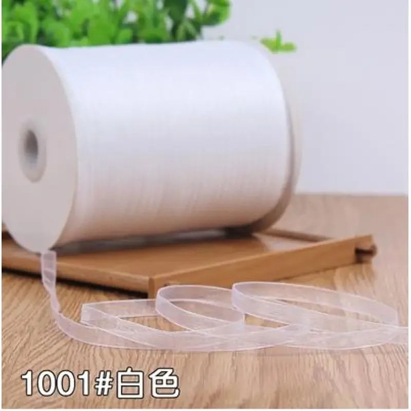 wihte Width 6mm 10 meters long Organza Ribbon  Party Home Wedding Decoration Gift Wrapping Christmas Scrapbooking Craft Ribbon