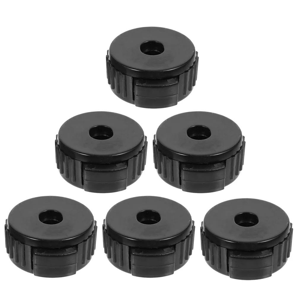 

6pcs Black Release Caps Cymbal Quick Release Drum Set Accessories Durable Drum Set Caps Easy Grip Parts