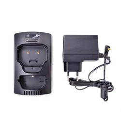 Desktop Rapid Charger Base & AC Plug Adapter Set for Sepura Series STP8000 STP8100 STP8200 STP9000 Ham Radio Charge Tray Parts